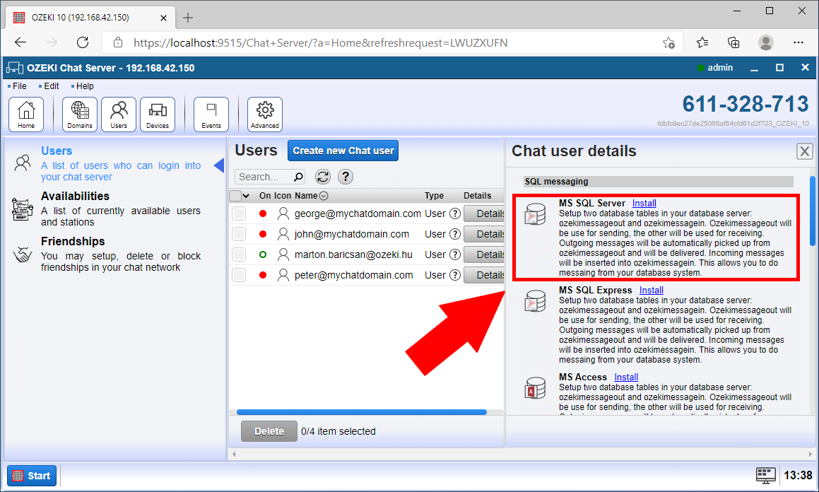 install ms sql connection