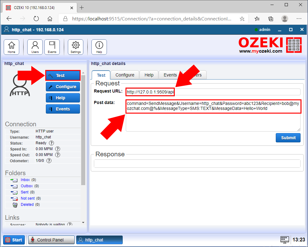send test http request
