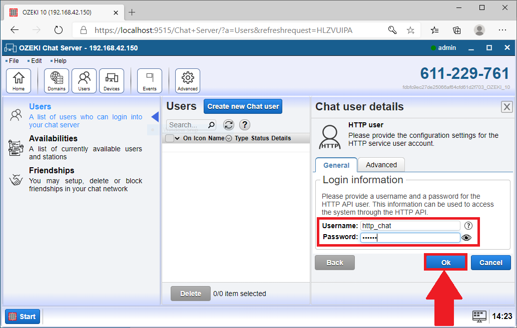 provide http user details