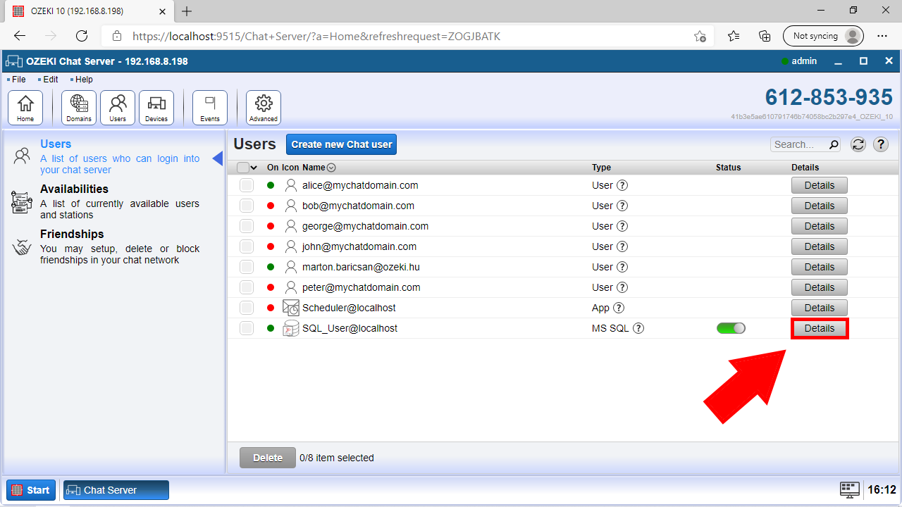 find the sql server connection