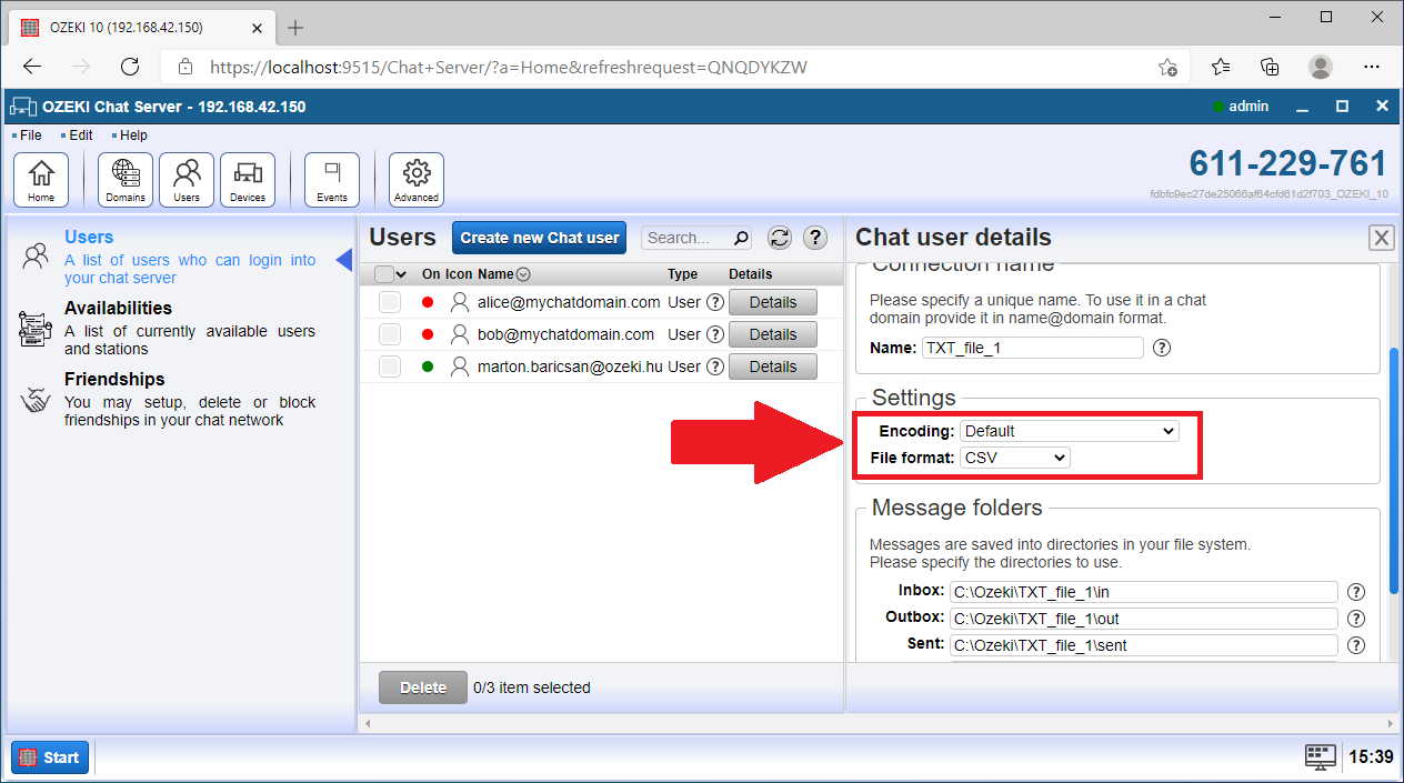 change file format to csv