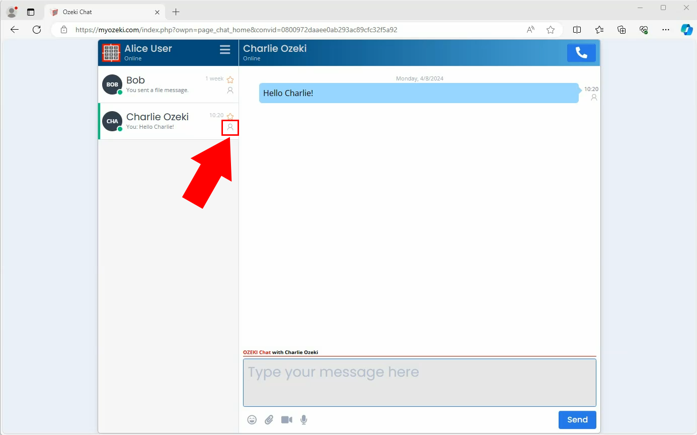 Icon in the friend list